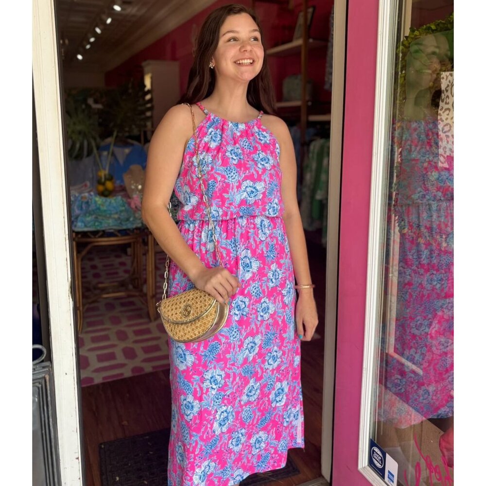 NWOT Lilly Pulitzer Gracelyn halter midi dress - Picture 3 of 16